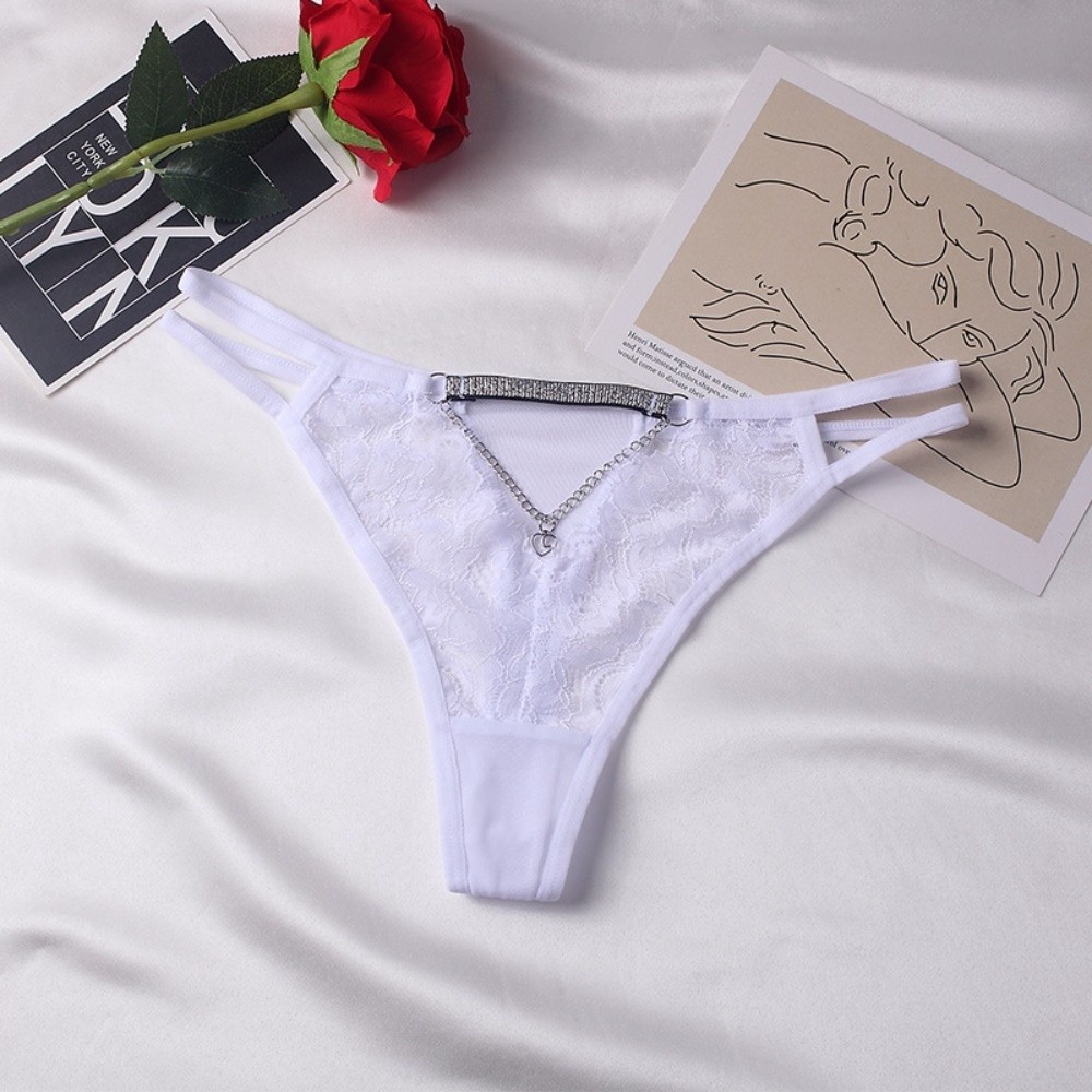 Fashion Low Waist Lace Flower  - огляд і ціна Lingerie