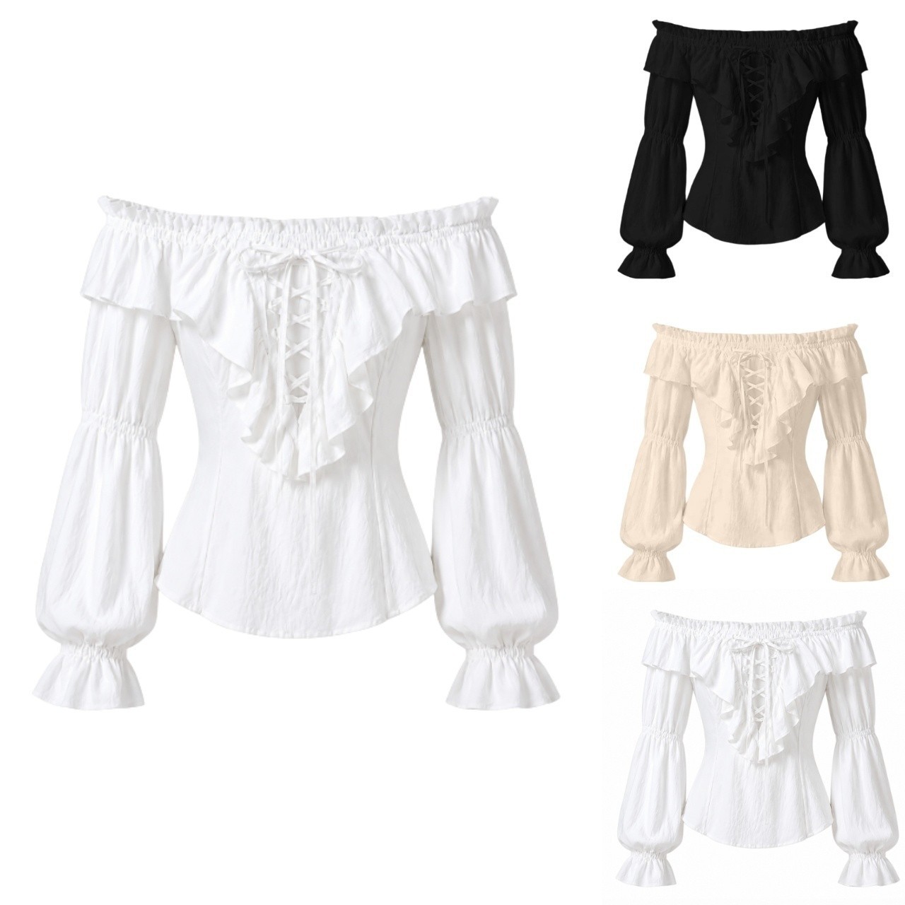 Pirate Blouse Women Medieval P - огляд і ціна Blouses