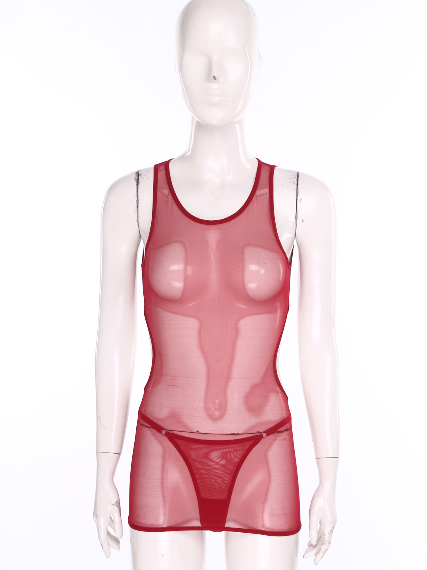 Women Sexy Sheer Mesh Mini Dre - огляд і ціна Sexy Mesh Sheer Bodycon Dress