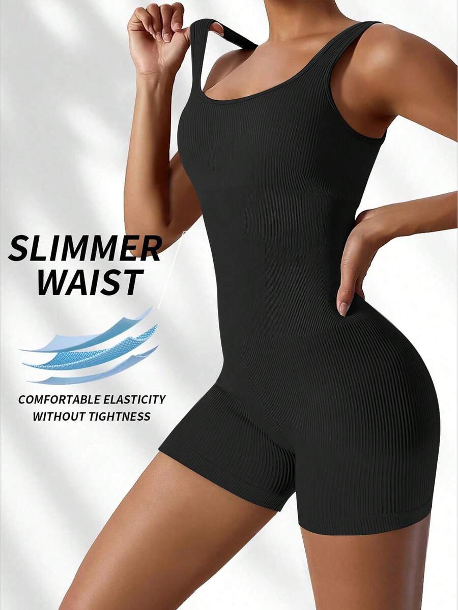 KIKIMINK Women's Jumpsuits Sea - огляд і ціна Seamless Ribbed Workout Tank Top