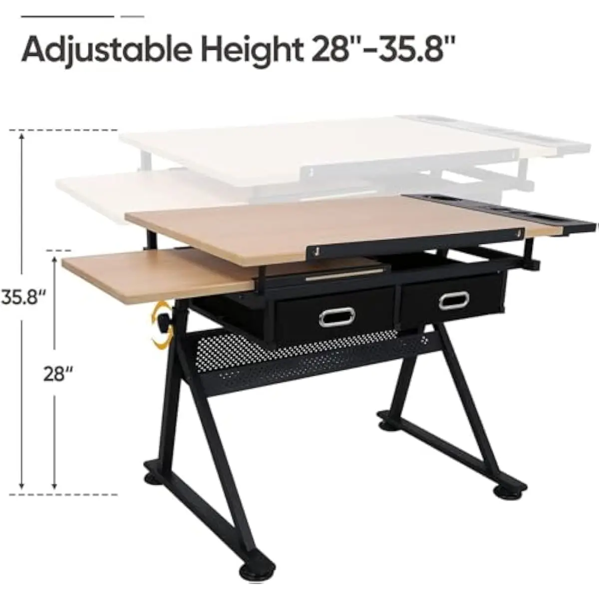 Adjustable Drafting Desk with  - огляд і ціна Tops