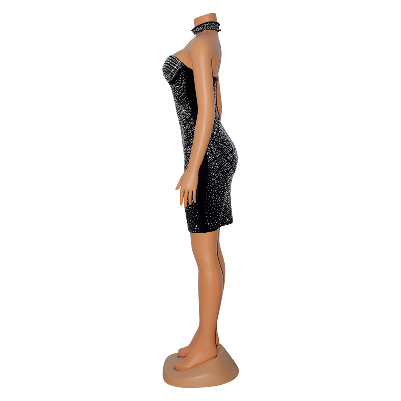 Doyerl Sparkly Rhinestones Dia - огляд і ціна Sparkly Rhinestone Club Party Dress