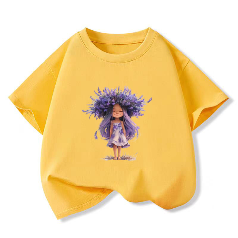 New Y2K Tops Lavender girl Gra - огляд і ціна Y2K Graphic Baby Tee Crop