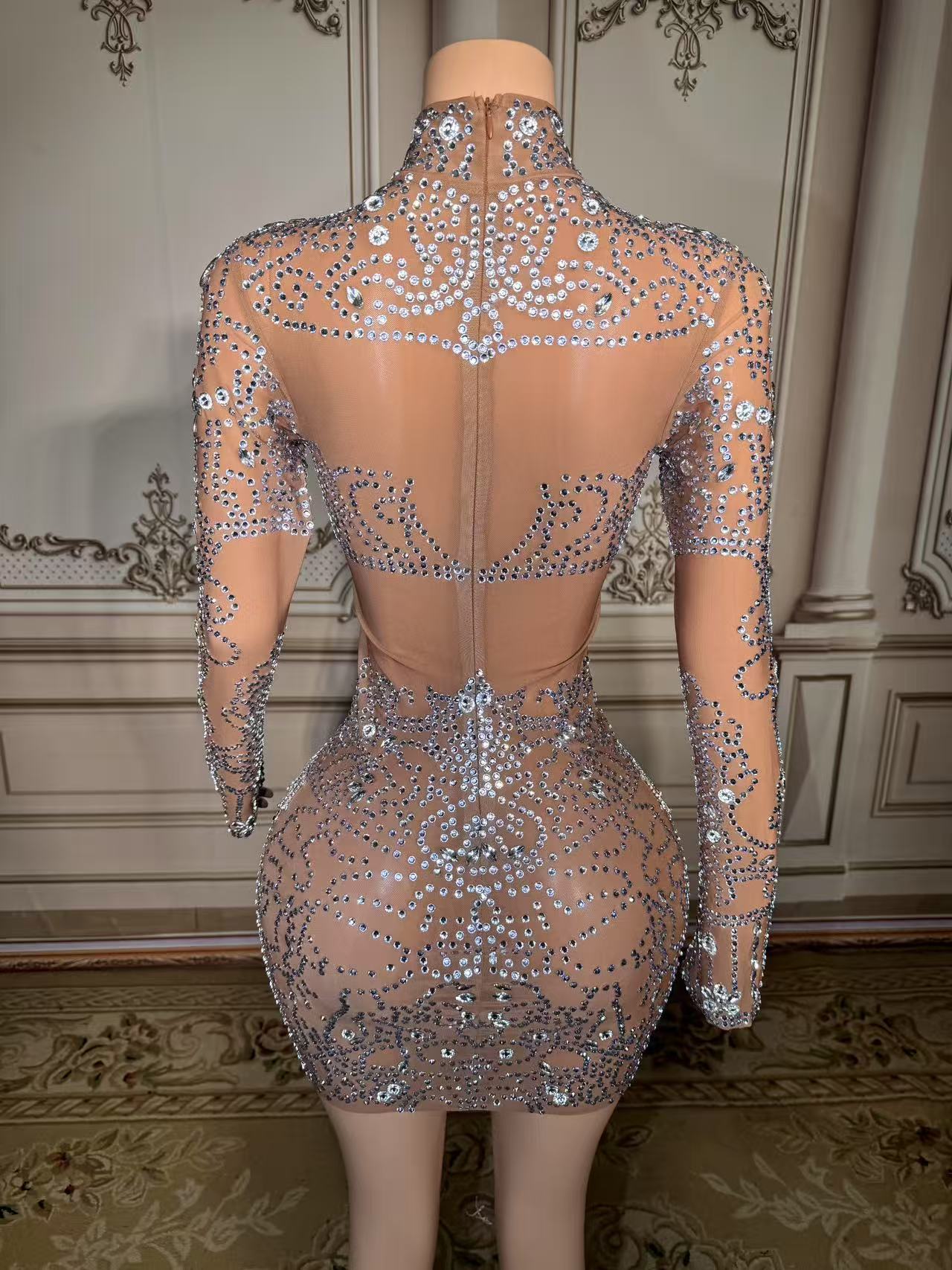 ZD Sparkly Rhinestone Mini Dre - огляд і ціна Sparkly Rhinestone Club Party Dress