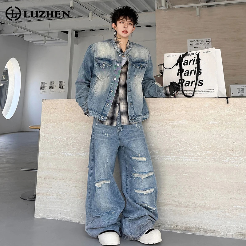 LUZHEN 2026 Autumn Vintage Was - огляд і ціна Jeans