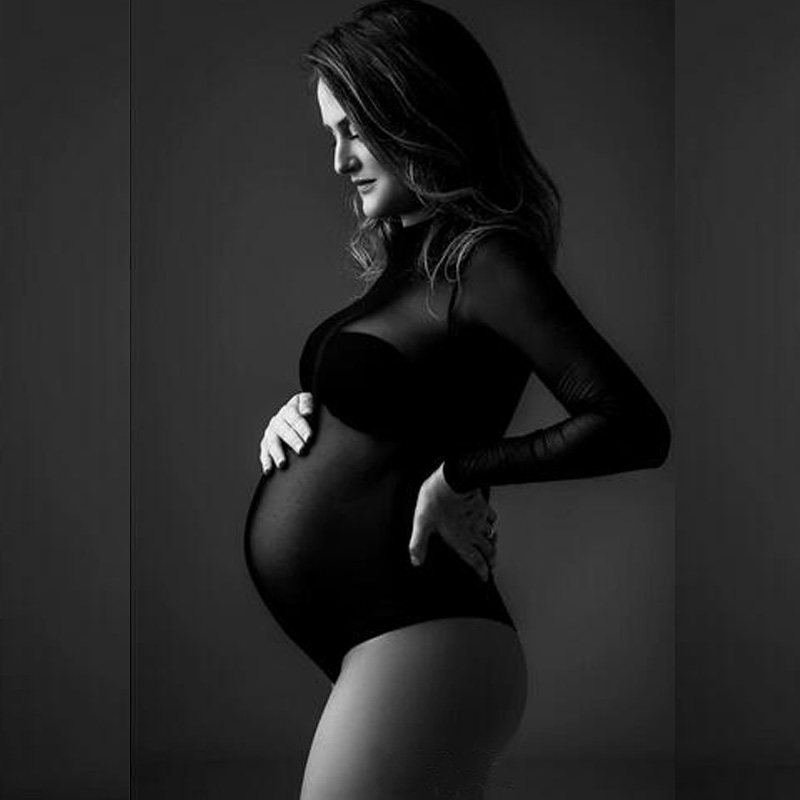 Maternity Dress For Photoshoot - огляд і ціна Sexy Mesh Sheer Bodycon Dress
