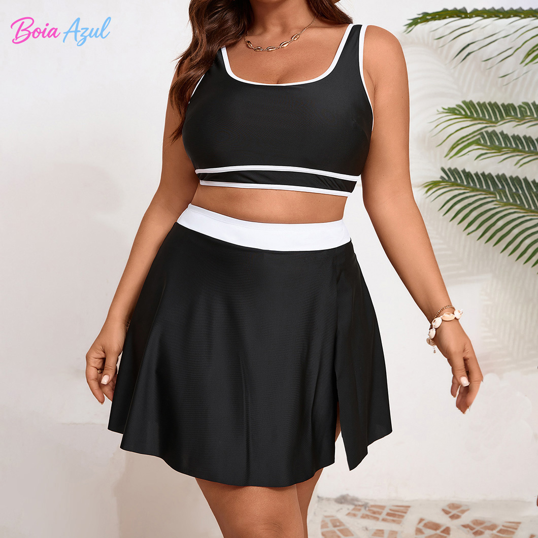 Plus size black and white cont - огляд і ціна Dresses