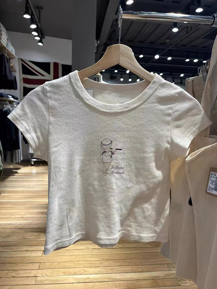 Angel Baby Graphic Slim T-shir - огляд і ціна Y2K Graphic Baby Tee Crop