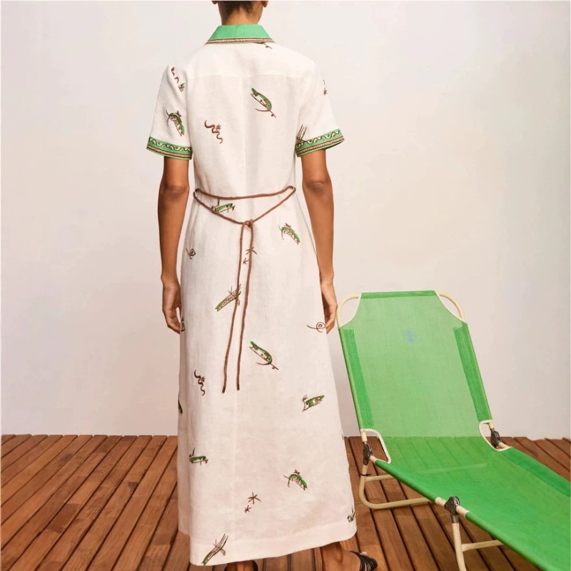2026 Autumn New Original Women - огляд і ціна Casual Loose Linen Shirt Dress